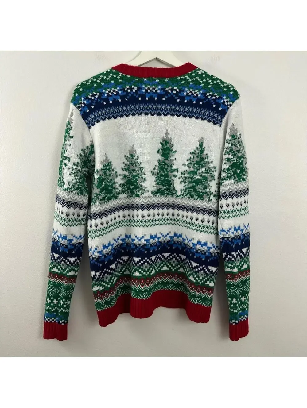 Blizzard Bay Moose Drinking Christmas Sweater Men's Size S